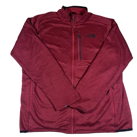 The North Face Canyonland Full Zip Red Pulloever Fleece Men's Size XL - Picture 1 of 10